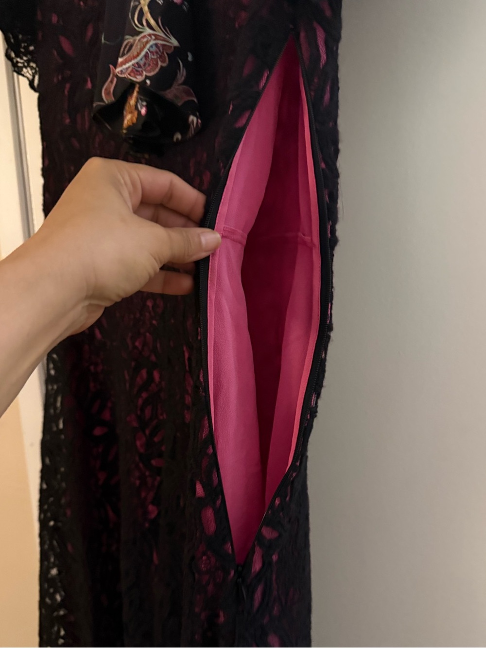 ETRO Italy Lace Pattern Silk Midi Dress - Picture 8 of 11